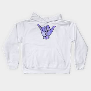 Purple Tie Dye Shaka Kids Hoodie